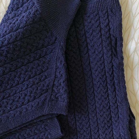 Theory High Neck Knit tank top, Navy Blue, Size P - Picture 7 of 9